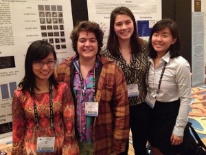 Jane, Rosa, and Yiing and I at the Faculty for Undergraduate Neuroscience (FUN) poster session.