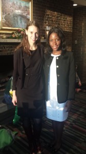 With Nora, a 2013 Albright Fellow, at the Wellesley College Club for the Tanner reception