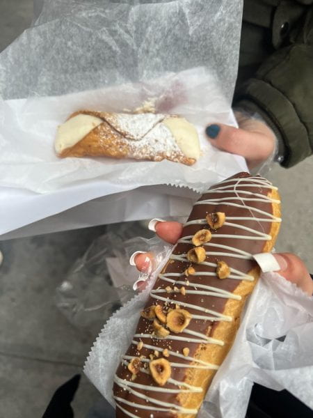 Image of cannoli and other pastries.