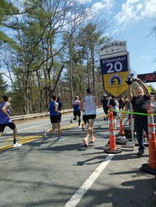 Image of runners in the Boston Marathon.