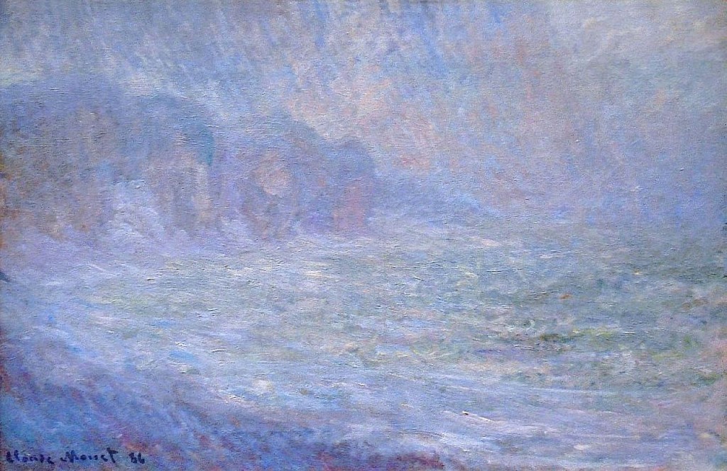Claude Monet, "Cliffs at Pourville." Source: Wikipaintings.