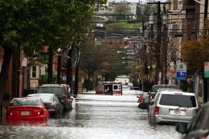 The flooded streets of Hoboken in November 2012 (photo courtesy of Flickr) 