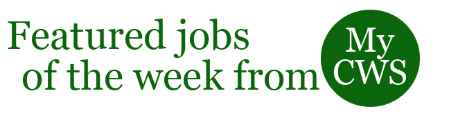 featured jobs of the week