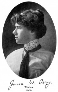 Jane Cary in her senior yearbook.